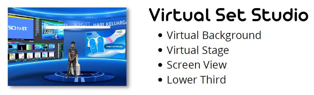 paket virtual set studio